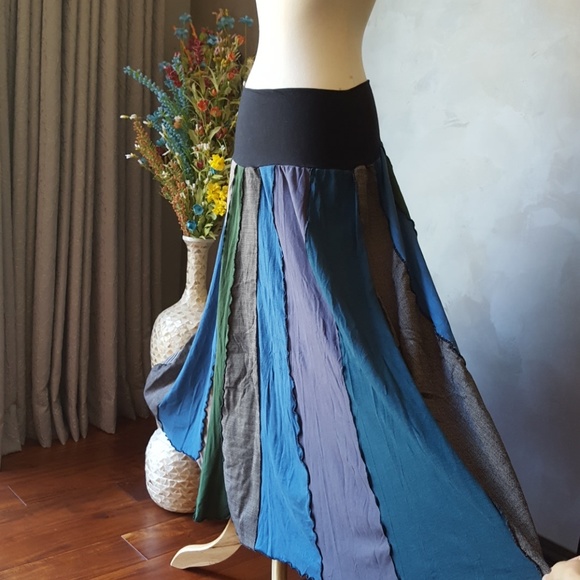 Handmade Michigan Boutique Fairy Boho Ankle Skirt - Picture 1 of 5
